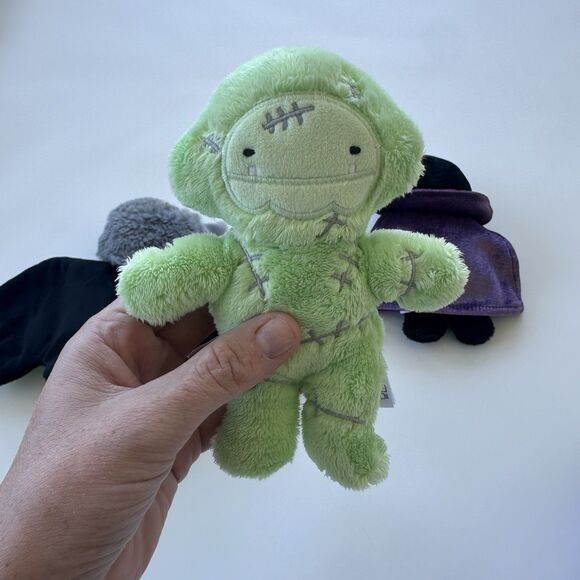 Slumberkins Mini Lot Vlad Mini Glow in The Dark Bat Lavender Witch Owl Mr Bones - Picture 5 of 7